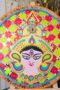 Durga Maa Lippan Art with Mirror